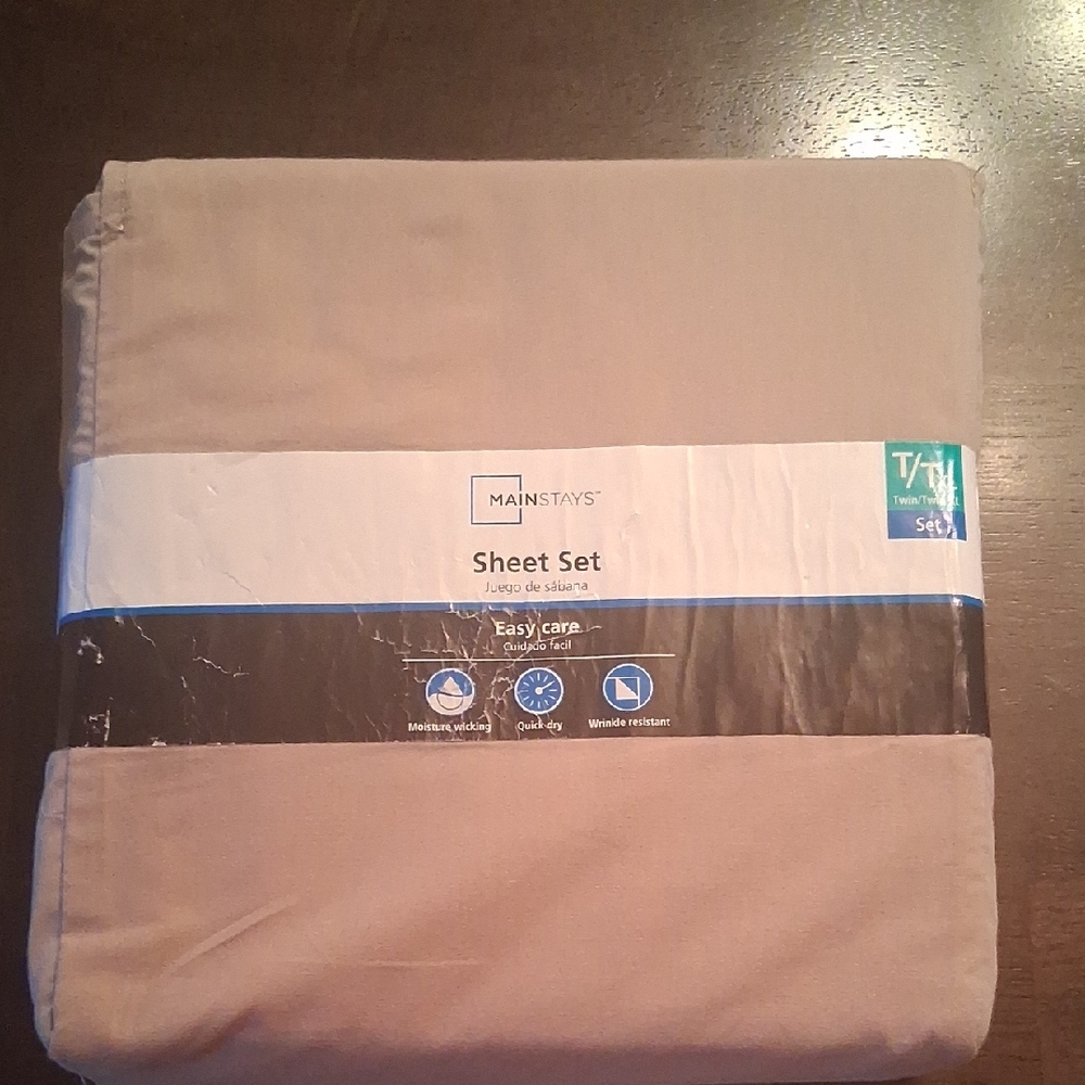 Mainstays Beige Sheet Set